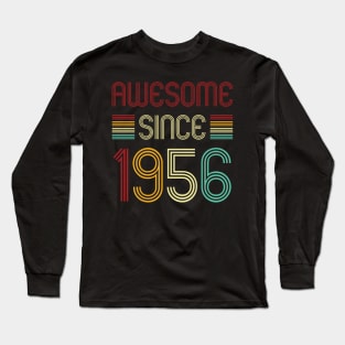 Vintage Awesome Since 1956 Long Sleeve T-Shirt